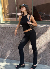 Truth Be Told Straight Leg Pant Black