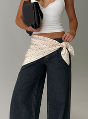Wanna Be Mine Scarf Cream Polka Dot