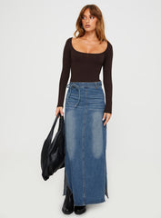 Ellery Bodysuit Brown Tall