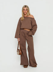 Peaks Flared Track Pants Cocoa