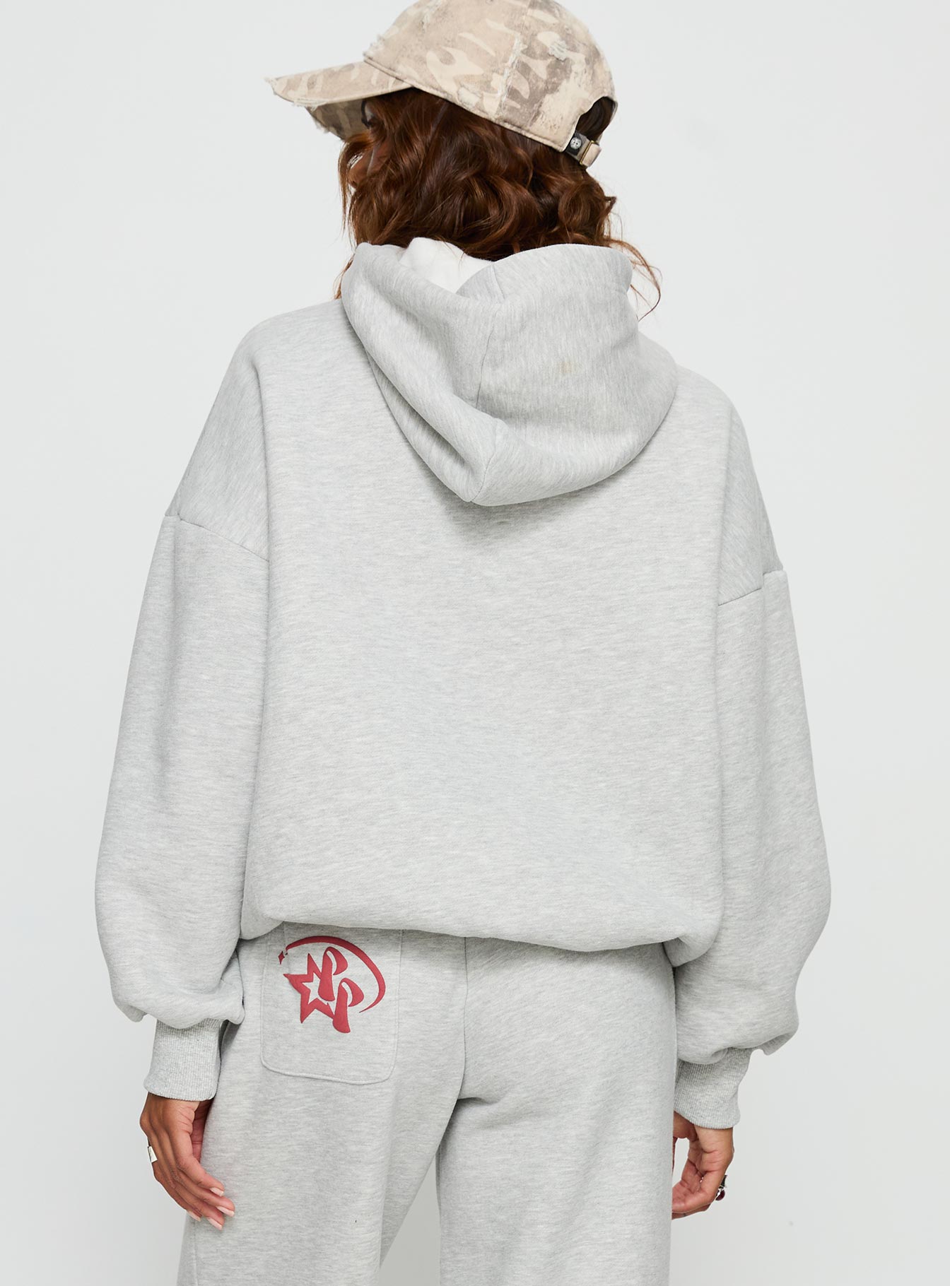 Princess Polly Stargirl Hoodie Grey Marle