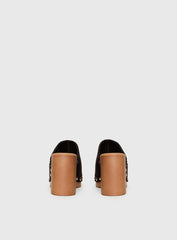 Therapy Banks Platform Clog Heels Brown