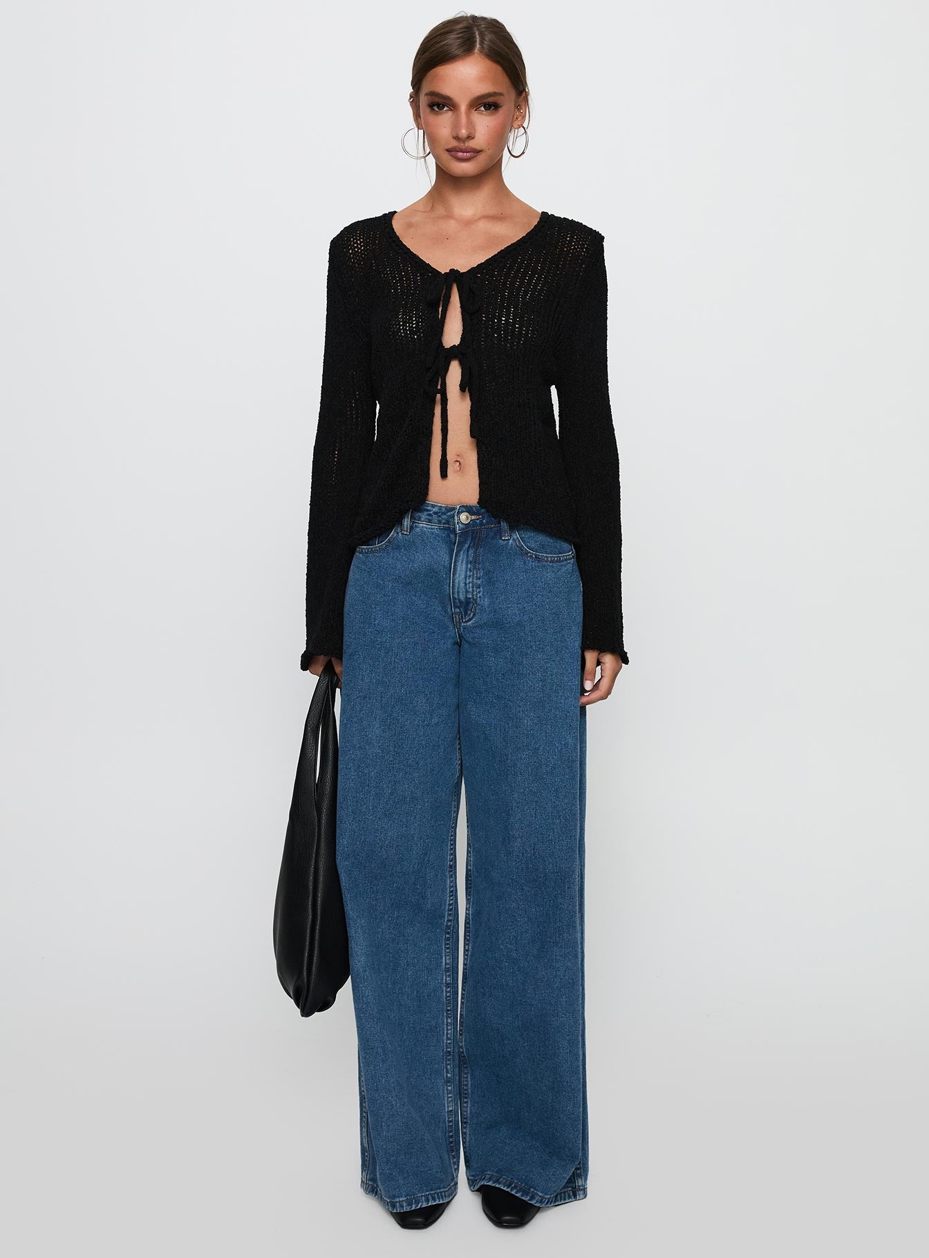 Swain Knit Cardigan Black