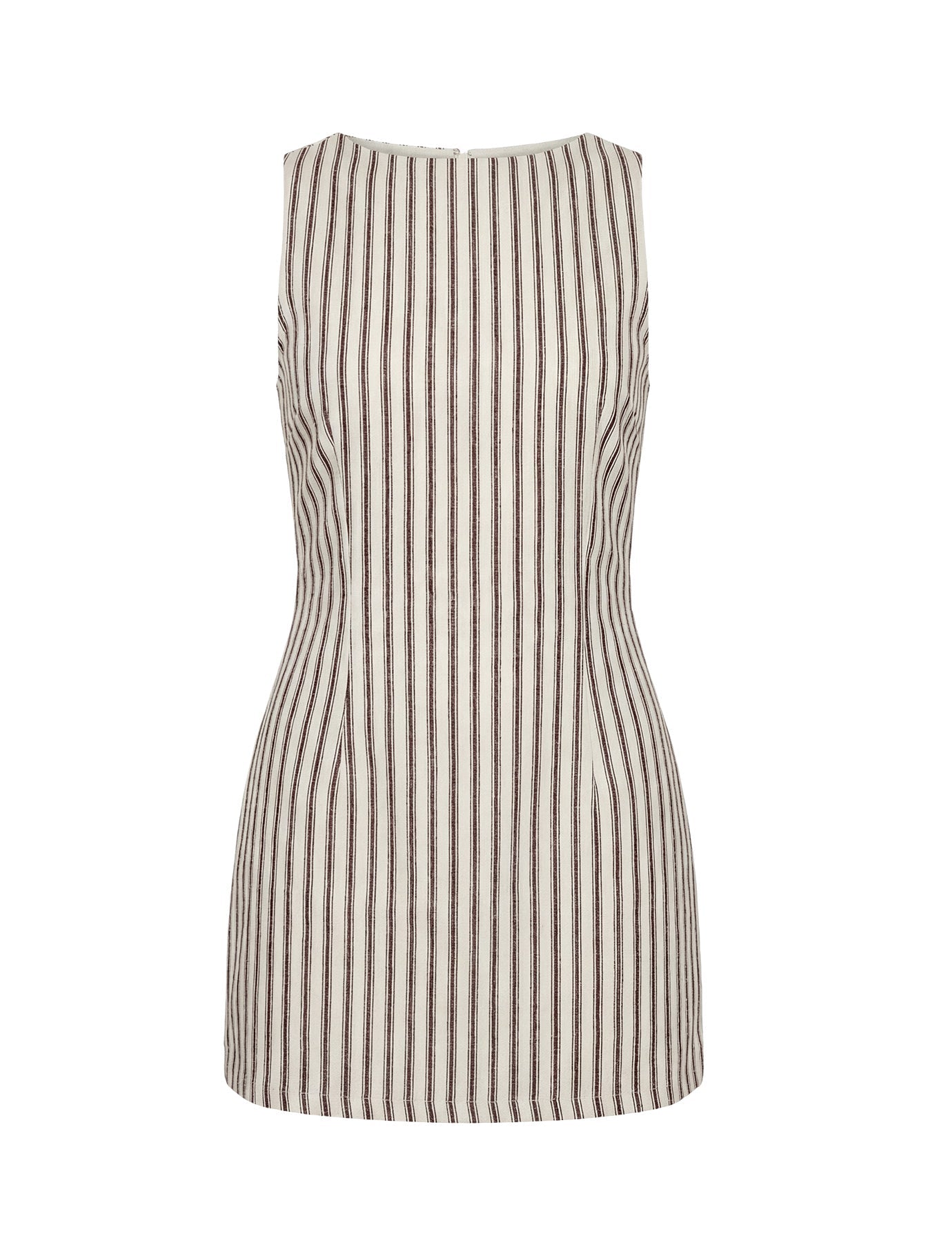 Yumiko Romper Brown Stripe Tall